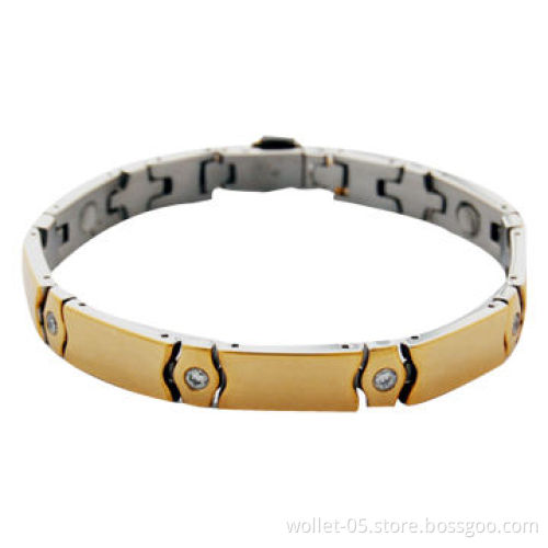 Fashionable Bracelet, Made of 316L Stainless Steel/Titanium, Customized Logos, Engraves Welcomed